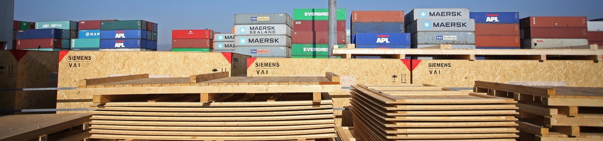 Exportverpackung aus Holz